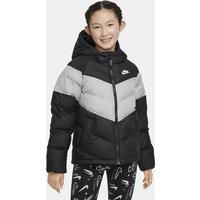 Nike Sportswear Older Kids' Synthetic-Fill Hooded Jacket - Black