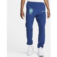 Brazil Men's French Terry Football Tracksuit Bottoms  Blue