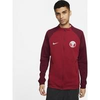 Qatar Academy Pro Men's Knit Football Jacket - Red