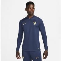 FFF 2022/23 Stadium Home Men's Nike Dri-FIT Long-Sleeve Football Shirt - Blue
