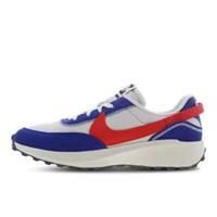 NIKE WAFFLE DEBUT SWOOSH - PHANTOM WHITE, RED, BLUE - DV0527 001 - EU 46 - UK 11