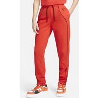 Nike Air Women's Mid-Rise Fleece Joggers - Red