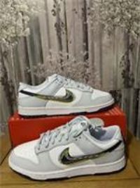 nike dunk low 3d swoosh adults unisex size uk6.5 eu40.5 us7.5 dv6482-100