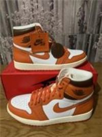 Nike Air Jordan 1 Hi High OG Retro Starfish Orange White UK Size 8.5 EUR 43