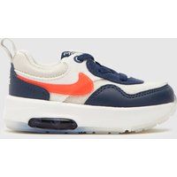 Nike White & Navy Air Max Motif Boys Toddler Trainers