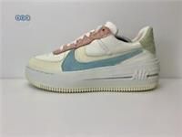 Women’s Nike Air Force 1 AF1 Low Platform Leather White Sail Suede UK Size 4.5