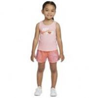 NIKE Toddler Tank Top and Shorts Set Pink DX8034-693 3-4 Years Size 4T