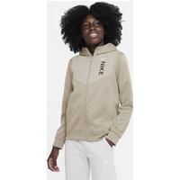 Nike Sportswear Hybrid Older Kids' (Boys') Full-Zip Fleece Hoodie - Brown