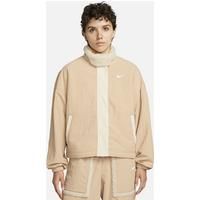 Nike Sportswear Essential Women's Woven Fleece-Lined Jacket - Brown