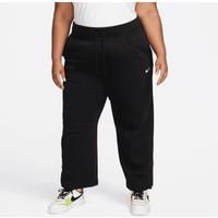 Nike Sportswear Phoenix Fleece Women's High-Waisted Wide-Leg Tracksuit Bottoms - Black - Cotton/Polyester
