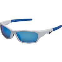 Nike Sun Sunglasses, 100 White Blue Mirror, 57