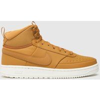 Nike court vision mid winter trainers in tan