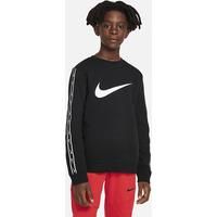 Nike Sportswear Repeat Older Kids' (Boys') Fleece Crew-Neck Sweatshirt - Black