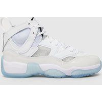 Nike Jordan white & pl blue jumpman two trey Youth Trainers