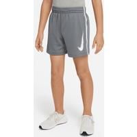 Nike Multi Older Kids' (Boys') Dri-FIT Graphic Training Shorts - Grey - Polyester
