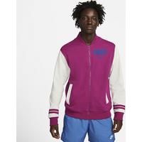 Nike Sportswear Men's Fleece Varsity Jacket - Purple
