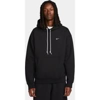 Nike Solo Swoosh Men's Fleece Pullover Hoodie - Black - Cotton/Polyester