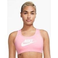 Nike Medium Control Swoosh Futura Bra - Pink