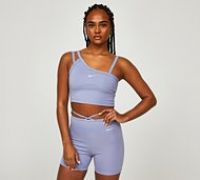 Nike Womens Everyday Modern Asymmetrical Top - Purple - Size M