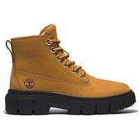 Timberland Greyfield Leather Combat Boots - UK 3