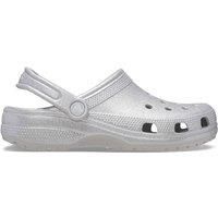 Crocs Classic Glitter Clog Silver Glitter Size 4 UK Men/ 5 UK Women
