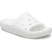 Crocs Unisex Adults,Classic Slide v2, White, 9 UK Men/ 10 UK Women