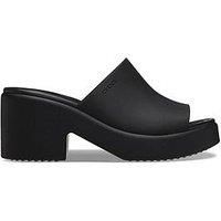 Crocs Womens Heeled Sandals Brooklyn Heel Slip On black UK Size 7