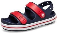 Crocs Unisex Kids Crocband Cruiser Sandal K, Navy Varsity Red, 13 UK Child