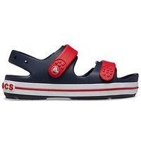 Crocs Crocband Cruiser Sandal T, Navy/Varsity Red, 6 UK Child