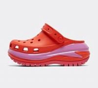 Crocs Womens Classic Mega Crush Clog - Red - Size 6