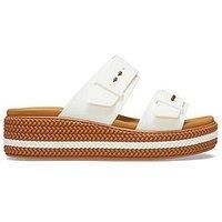 Crocs Women Sandal,Brooklyn Woven Buckle,Chalk,4 UK Women