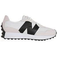 New Balance Mens 327 Trainers Runners White/Black 6 (39.5)