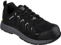 Skechers Malad II S1P black composite toe/midsole work safety trainers shoes