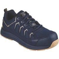 Skechers Men/'s Malad Ii ESD Composite Safety Toe Construction Shoe, Navy, 8 UK