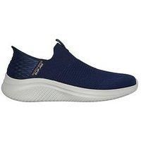 Skechers Men/'s Ultra Flex 3.0 Smooth Step Sneaker, Navy, 6 UK Wide