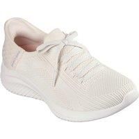 Skechers Women/'s Ultra Flex 3.0 Brilliant Path 149710 NAT, Natural Knit/Periwinkle Trim, 3 UK