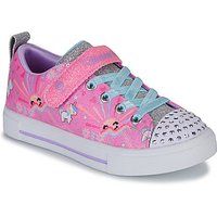 Skechers 314802L PKMT Sneaker, Pink Textile/Multi Trim, 2 UK