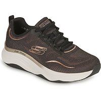 Skechers Women/'s D/'LUX Fitness Sneaker, Black, 3 UK