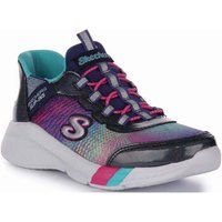 Skechers Girl/'s 303514l Nvmt Sneaker, Navy Mesh Multi Trim, 10.5 UK
