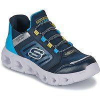 Skechers Boy/'s 403843l Nvbl Sneaker, Navy Synthetic Textile Blue Yellow Trim, 10.5 UK
