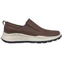 Skechers Equalizer 5.0 Relaxed Fit Nubuck Leather Twin Gore Slip-On Trainer