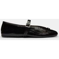 Coach Sculpted C Crinkle Patent Leather Soft Mary Jane