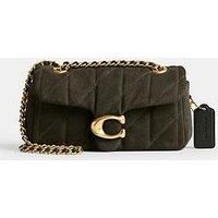 Coach Quilted Suede Tabby Shoulder Bag 20 With Chain