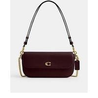 Coach Refined Calf Leather Brook Flap Chain Bag
