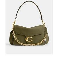 Coach Soft Grain Leather Chain Tabby Shoulder Bag With Chain