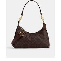 Coach Coated Canvas Signature Juliet Shoulder Bag - Brown