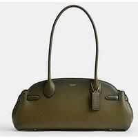 Coach Natural Grain Leather Empire Carryall 34 With Burnishing
