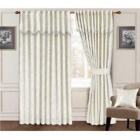 Mercer41 Vicksburg Slot Top Blackout Thermal Curtains white/brown 137.0 H x 168.0 W cm