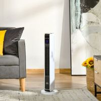 Belfry Heating Velda 1 BTU Electric Fan Heater White 73cm H X 21cm W X 21cm D