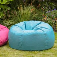 Latitude Run Veeva Classic Indoor Outdoor Bean Bag Chair Aqua Medium